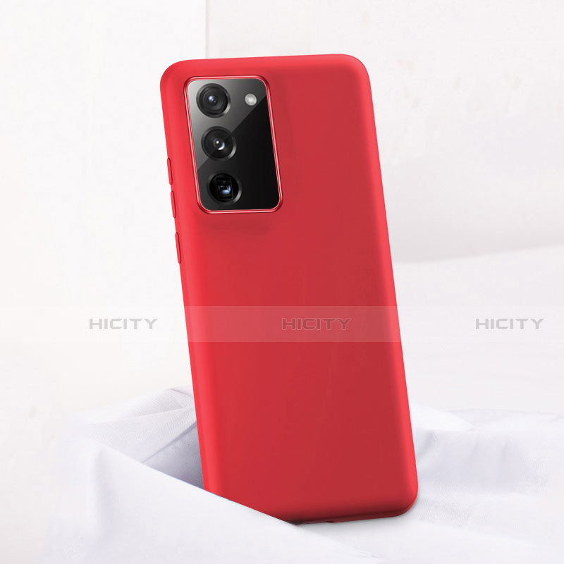 Custodia Silicone Ultra Sottile Morbida 360 Gradi Cover C01 per Samsung Galaxy Note 20 5G Rosso