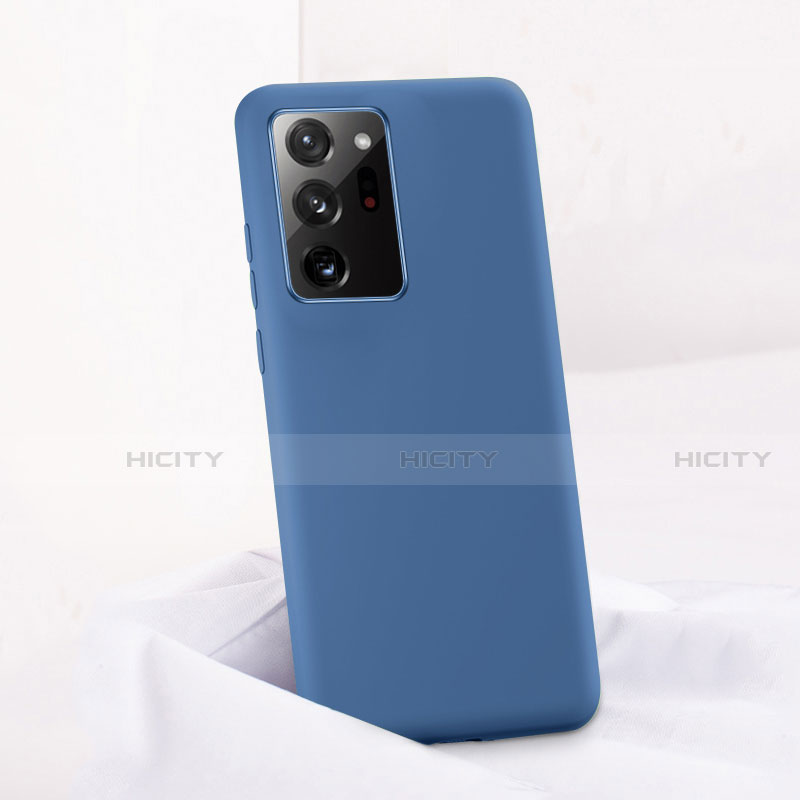 Custodia Silicone Ultra Sottile Morbida 360 Gradi Cover C01 per Samsung Galaxy Note 20 Ultra 5G Blu