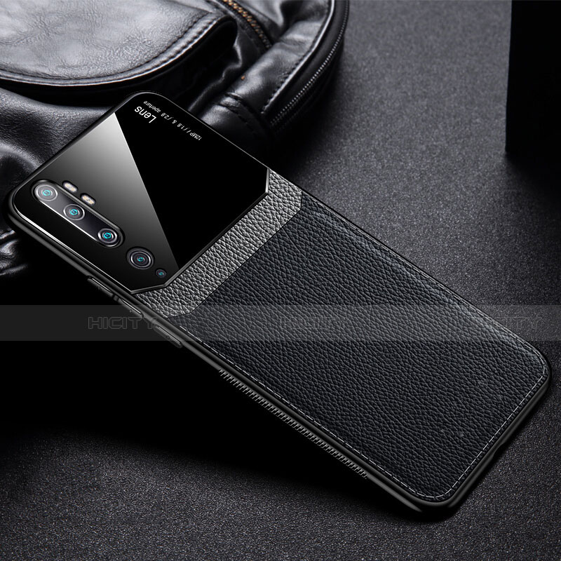 Custodia Silicone Ultra Sottile Morbida 360 Gradi Cover C01 per Xiaomi Mi Note 10 Pro Nero