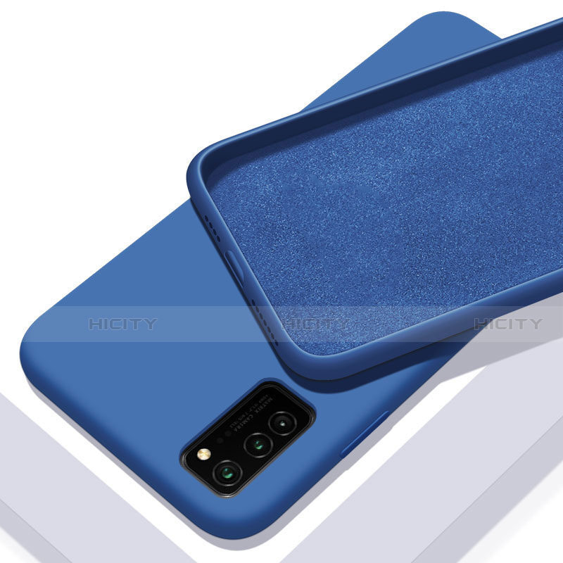 Custodia Silicone Ultra Sottile Morbida 360 Gradi Cover C02 per Huawei Honor View 30 5G Blu