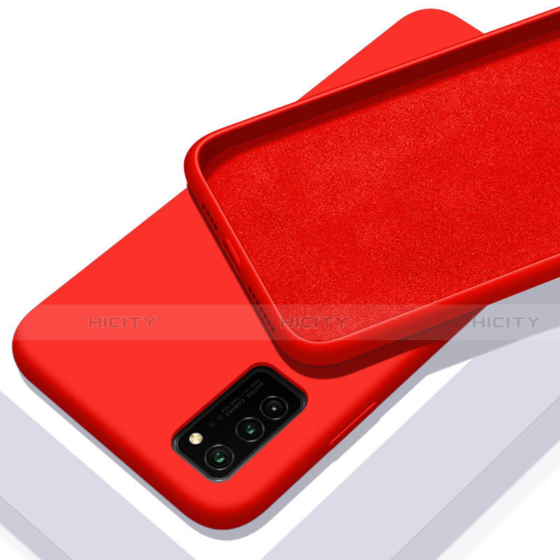 Custodia Silicone Ultra Sottile Morbida 360 Gradi Cover C02 per Huawei Honor View 30 5G Rosso