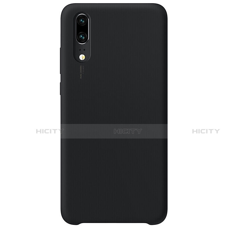 Custodia Silicone Ultra Sottile Morbida 360 Gradi Cover C02 per Huawei P20 Nero