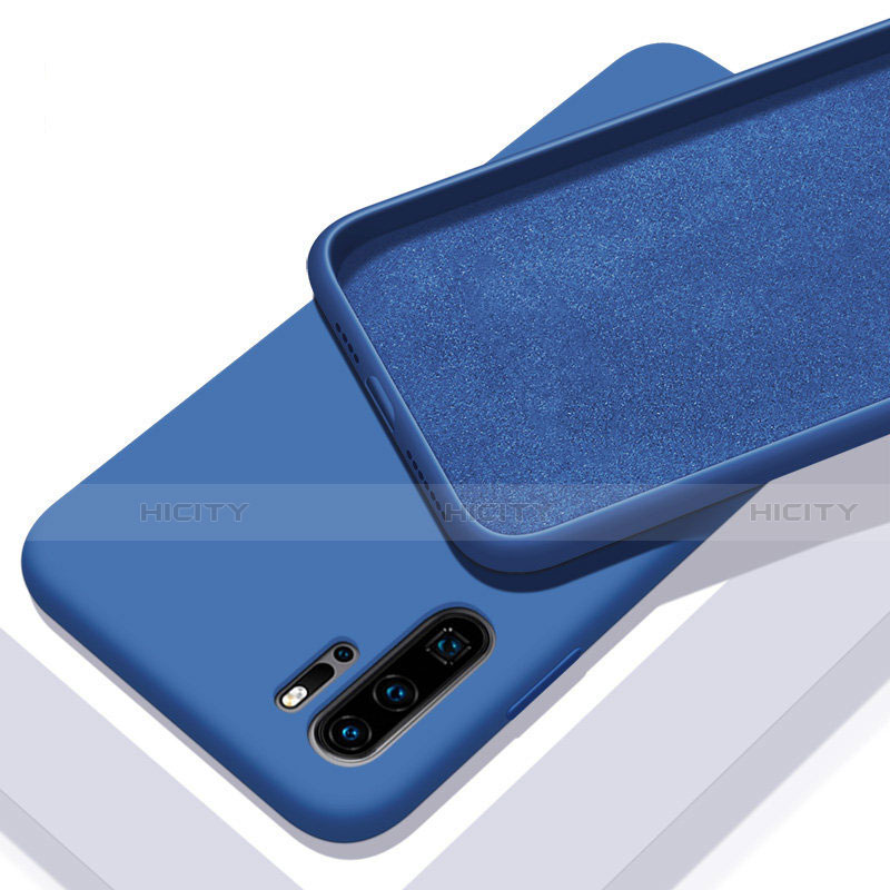 Custodia Silicone Ultra Sottile Morbida 360 Gradi Cover C02 per Huawei P30 Pro Blu