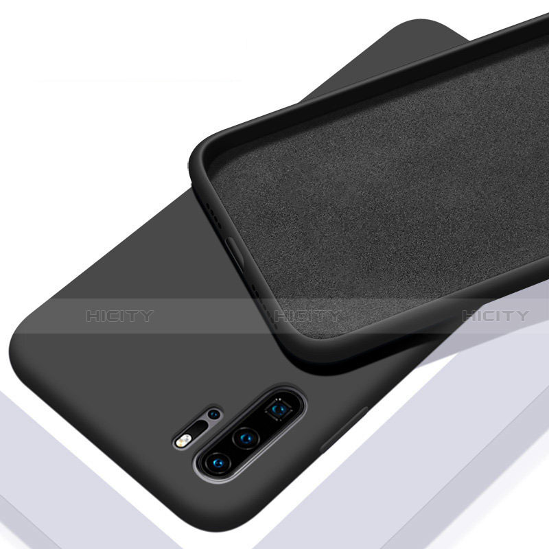 Custodia Silicone Ultra Sottile Morbida 360 Gradi Cover C02 per Huawei P30 Pro Nero