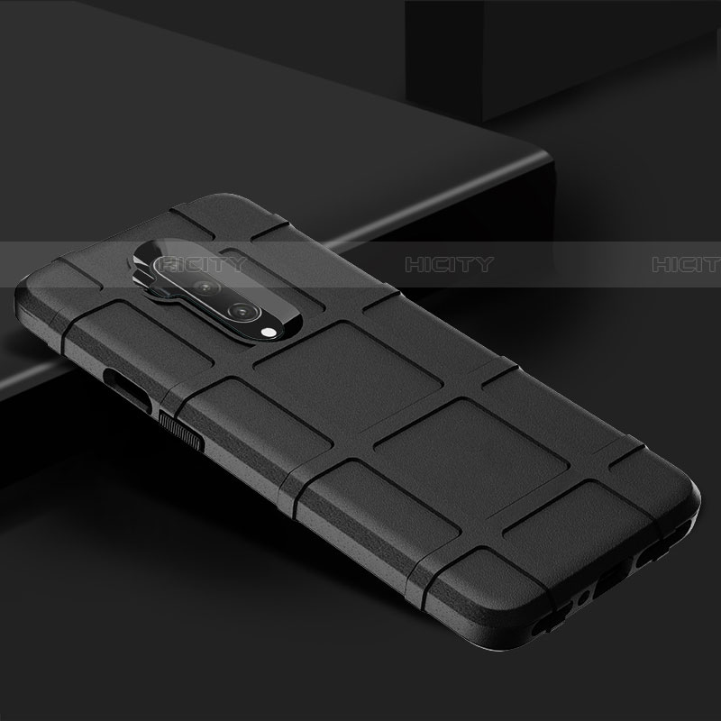 Custodia Silicone Ultra Sottile Morbida 360 Gradi Cover C02 per OnePlus 7T Pro Nero