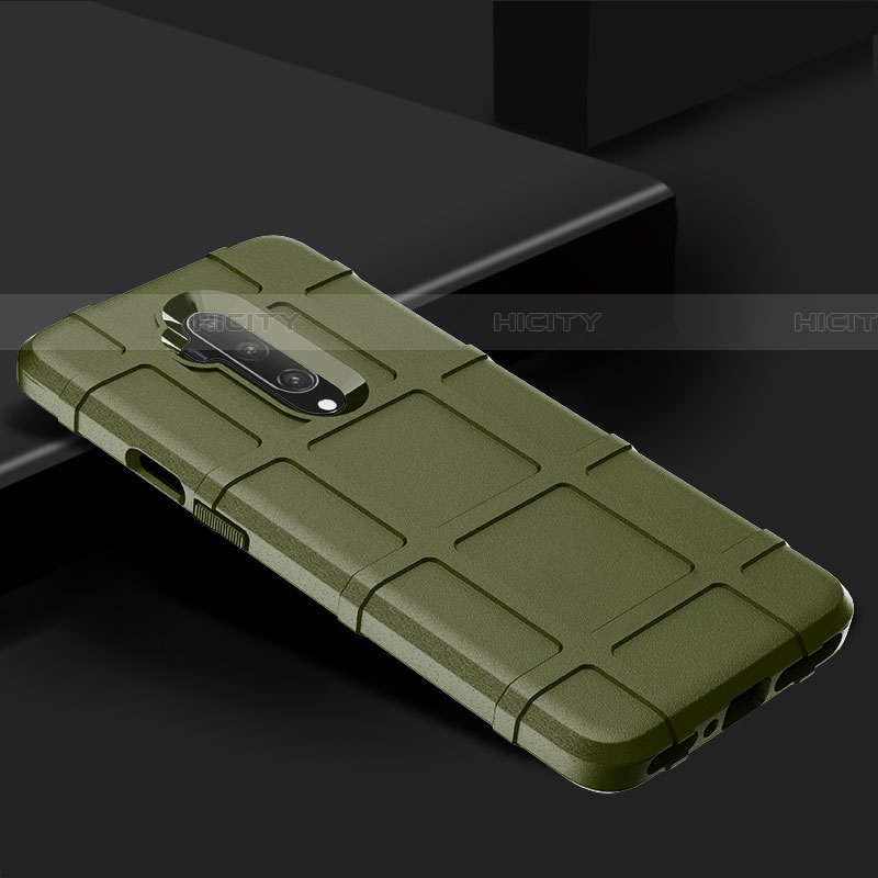 Custodia Silicone Ultra Sottile Morbida 360 Gradi Cover C02 per OnePlus 7T Pro Verde