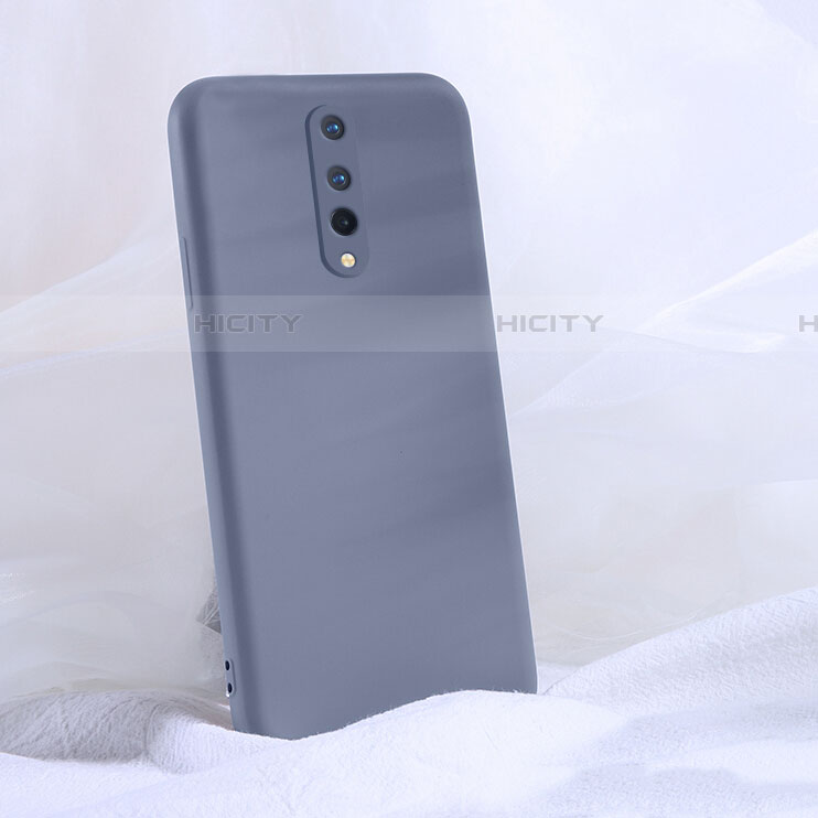 Custodia Silicone Ultra Sottile Morbida 360 Gradi Cover C02 per OnePlus 8 Grigio