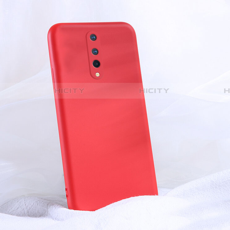 Custodia Silicone Ultra Sottile Morbida 360 Gradi Cover C02 per OnePlus 8 Rosso