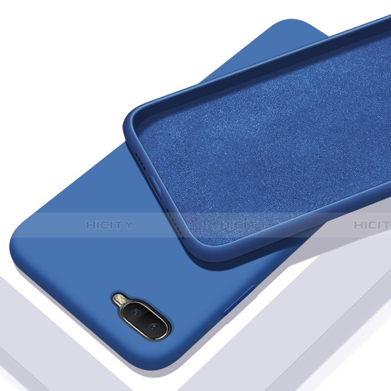 Custodia Silicone Ultra Sottile Morbida 360 Gradi Cover C02 per Oppo K1 Blu