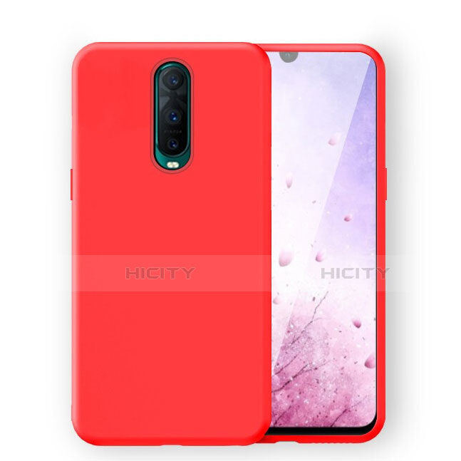 Custodia Silicone Ultra Sottile Morbida 360 Gradi Cover C02 per Oppo R17 Pro Rosso