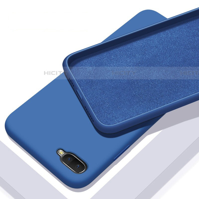 Custodia Silicone Ultra Sottile Morbida 360 Gradi Cover C02 per Oppo RX17 Neo Blu