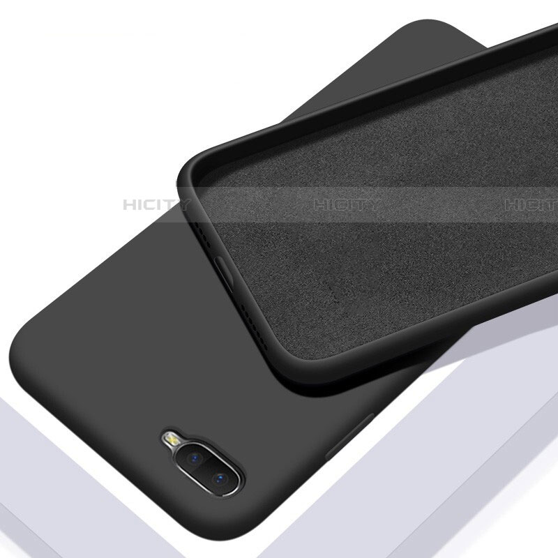 Custodia Silicone Ultra Sottile Morbida 360 Gradi Cover C02 per Oppo RX17 Neo Nero