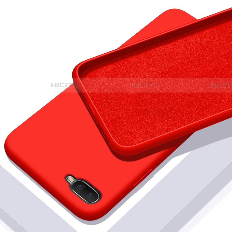 Custodia Silicone Ultra Sottile Morbida 360 Gradi Cover C02 per Oppo RX17 Neo Rosso