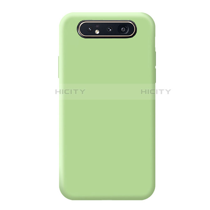 Custodia Silicone Ultra Sottile Morbida 360 Gradi Cover C02 per Samsung Galaxy A80 Verde