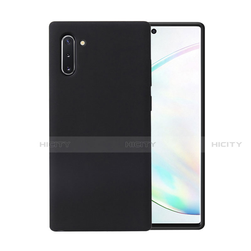 Custodia Silicone Ultra Sottile Morbida 360 Gradi Cover C02 per Samsung Galaxy Note 10 Nero