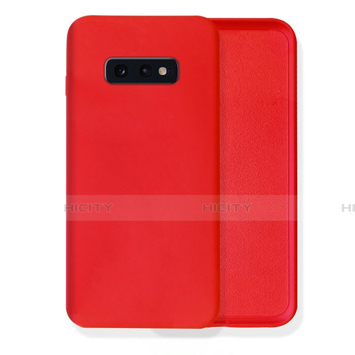 Custodia Silicone Ultra Sottile Morbida 360 Gradi Cover C02 per Samsung Galaxy S10 5G Rosso