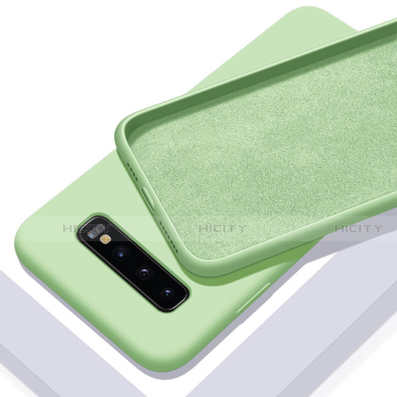 Custodia Silicone Ultra Sottile Morbida 360 Gradi Cover C02 per Samsung Galaxy S10 Plus Verde