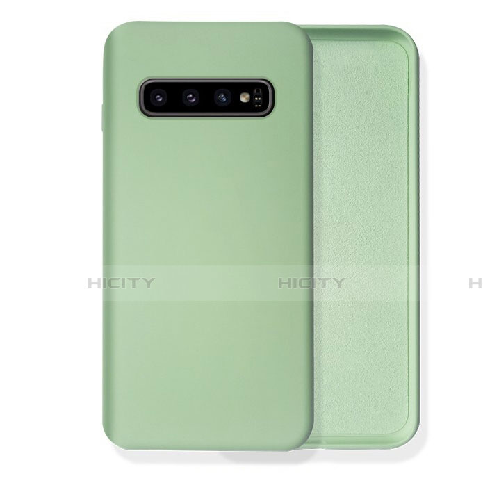 Custodia Silicone Ultra Sottile Morbida 360 Gradi Cover C02 per Samsung Galaxy S10 Verde