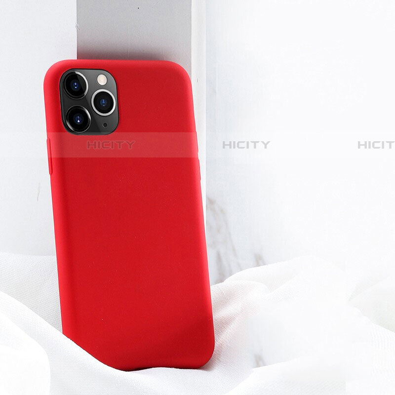 Custodia Silicone Ultra Sottile Morbida 360 Gradi Cover C03 per Apple iPhone 11 Pro Max Rosso