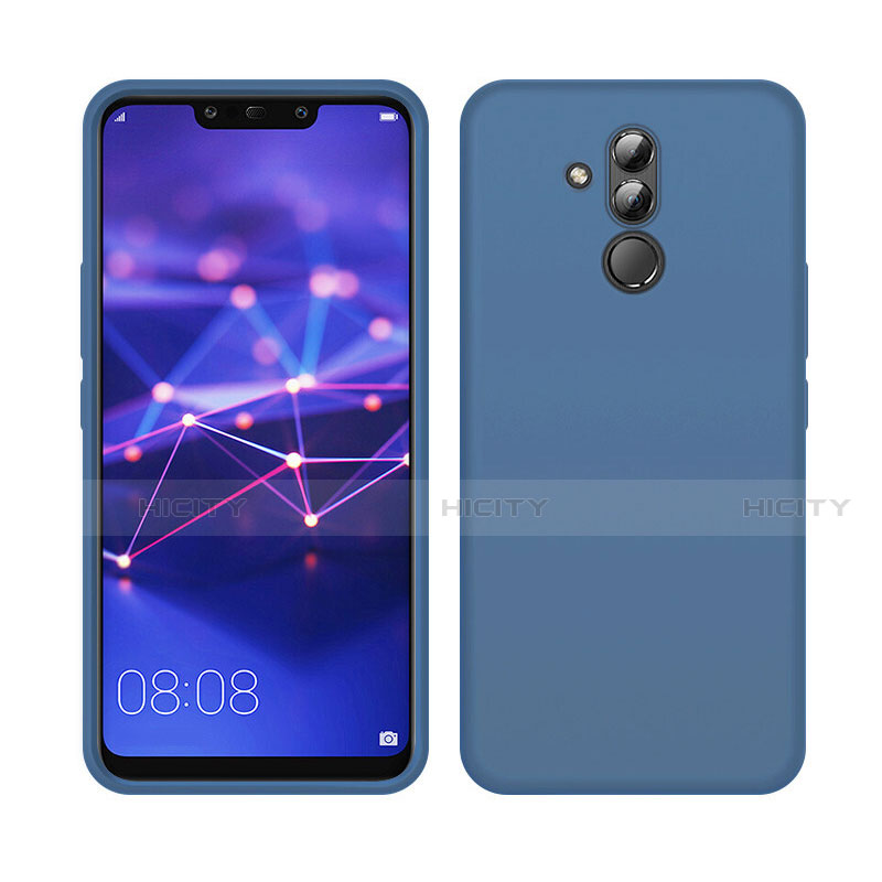 Custodia Silicone Ultra Sottile Morbida 360 Gradi Cover C03 per Huawei Mate 20 Lite Blu