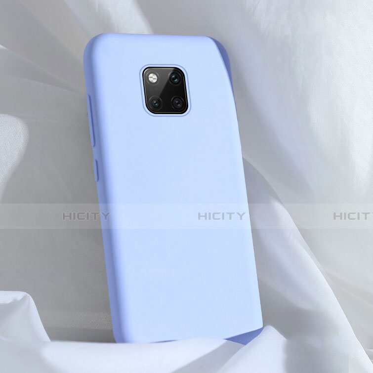 Custodia Silicone Ultra Sottile Morbida 360 Gradi Cover C03 per Huawei Mate 20 Pro Cielo Blu