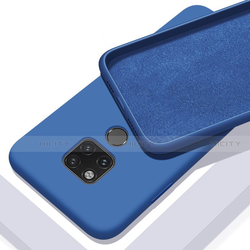 Custodia Silicone Ultra Sottile Morbida 360 Gradi Cover C03 per Huawei Mate 20 X 5G Blu