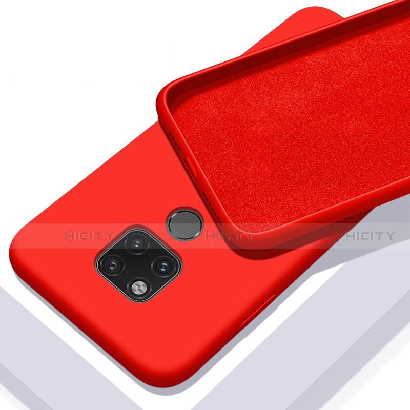 Custodia Silicone Ultra Sottile Morbida 360 Gradi Cover C03 per Huawei Mate 20 X 5G Rosso
