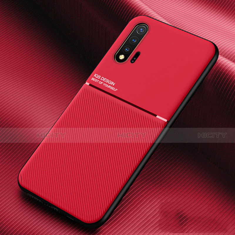 Custodia Silicone Ultra Sottile Morbida 360 Gradi Cover C03 per Huawei Nova 6 Rosso