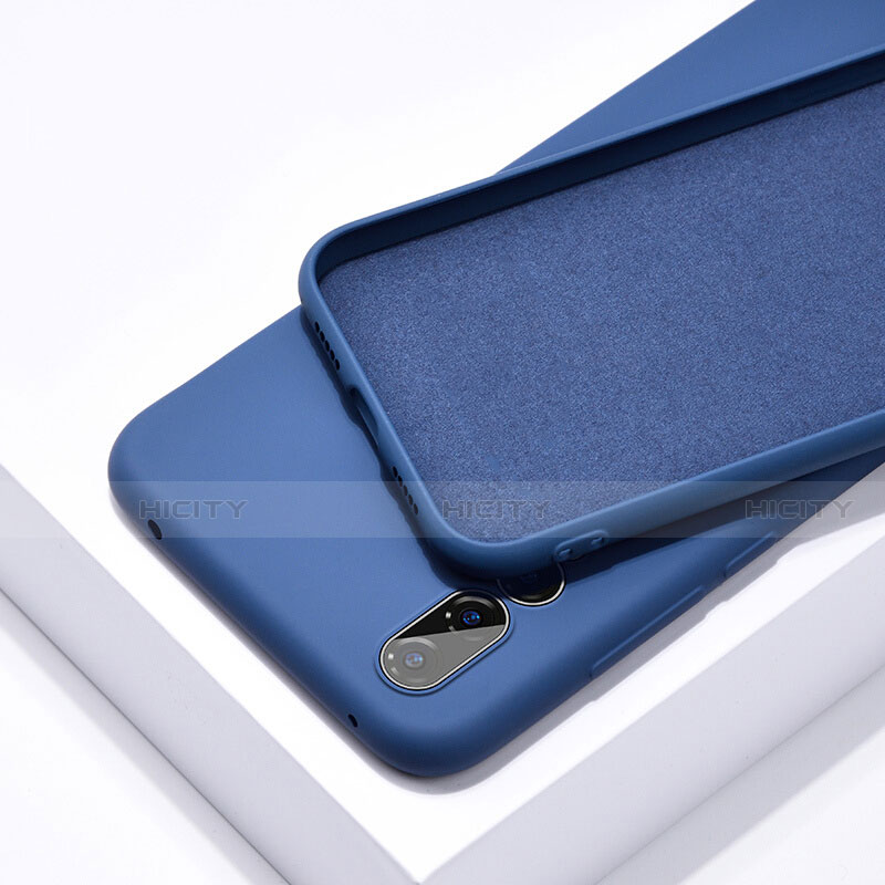 Custodia Silicone Ultra Sottile Morbida 360 Gradi Cover C03 per Huawei P20 Pro Blu
