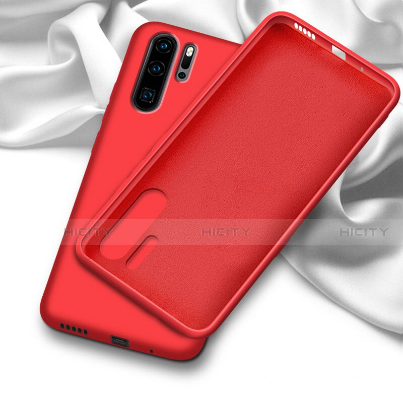 Custodia Silicone Ultra Sottile Morbida 360 Gradi Cover C03 per Huawei P30 Pro Rosso