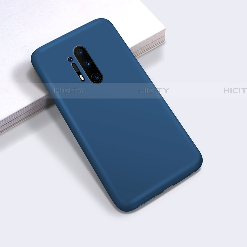 Custodia Silicone Ultra Sottile Morbida 360 Gradi Cover C03 per OnePlus 8 Pro Blu