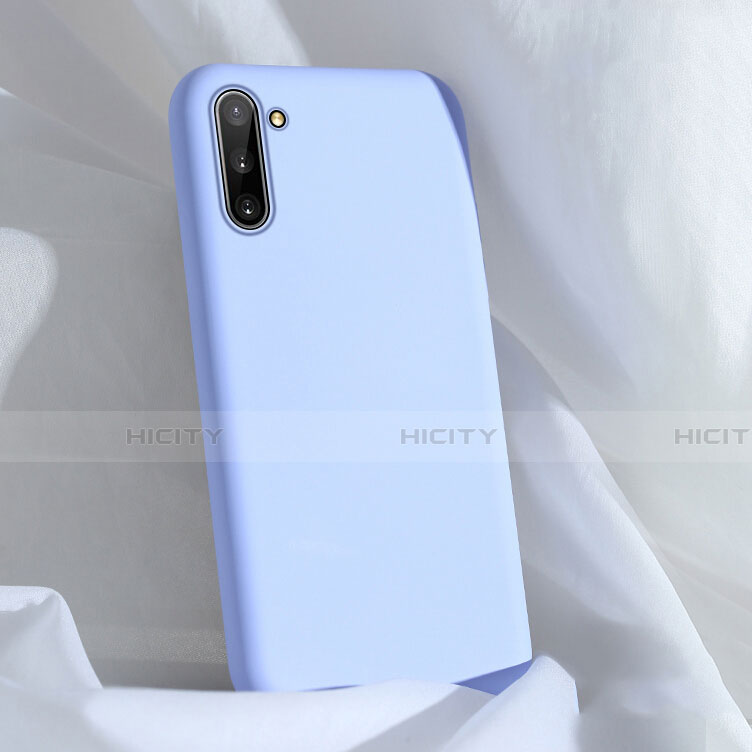 Custodia Silicone Ultra Sottile Morbida 360 Gradi Cover C03 per Samsung Galaxy Note 10 5G Cielo Blu