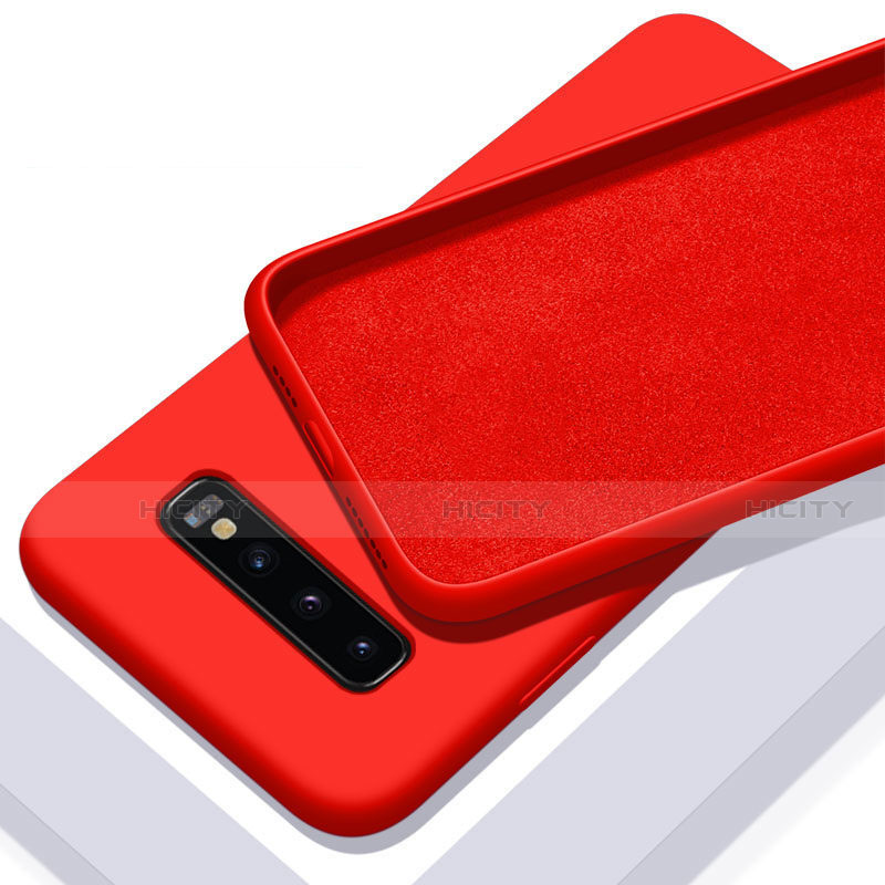 Custodia Silicone Ultra Sottile Morbida 360 Gradi Cover C03 per Samsung Galaxy S10 5G Rosso