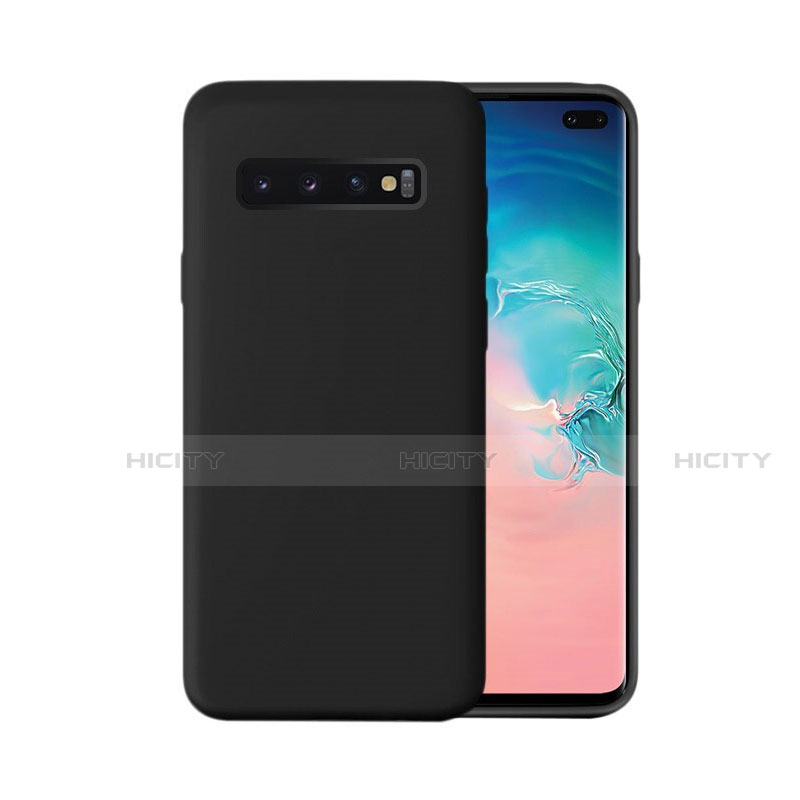 Custodia Silicone Ultra Sottile Morbida 360 Gradi Cover C03 per Samsung Galaxy S10 Plus Nero