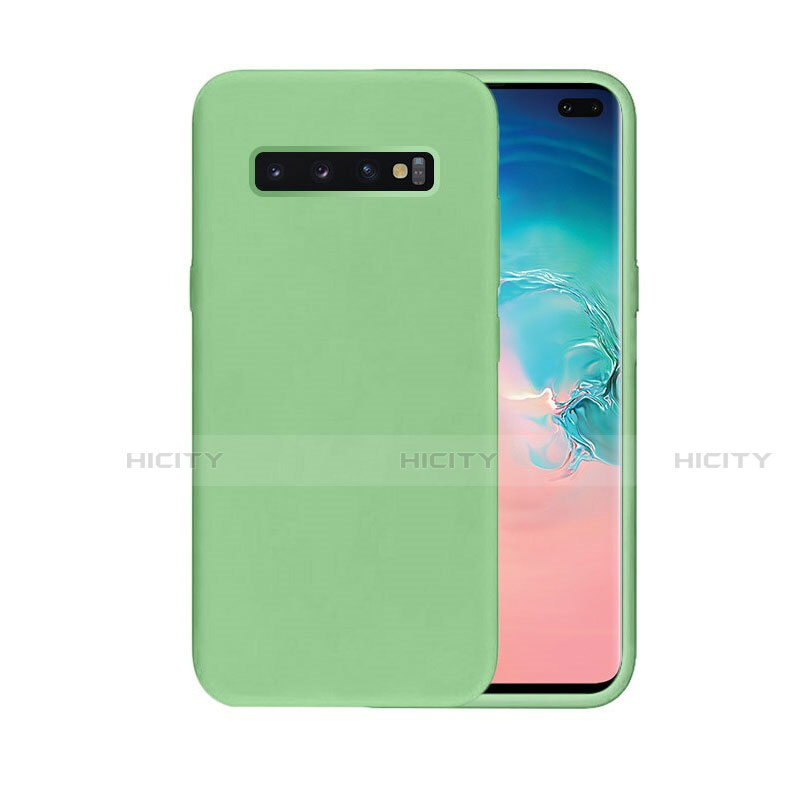 Custodia Silicone Ultra Sottile Morbida 360 Gradi Cover C03 per Samsung Galaxy S10 Plus Verde