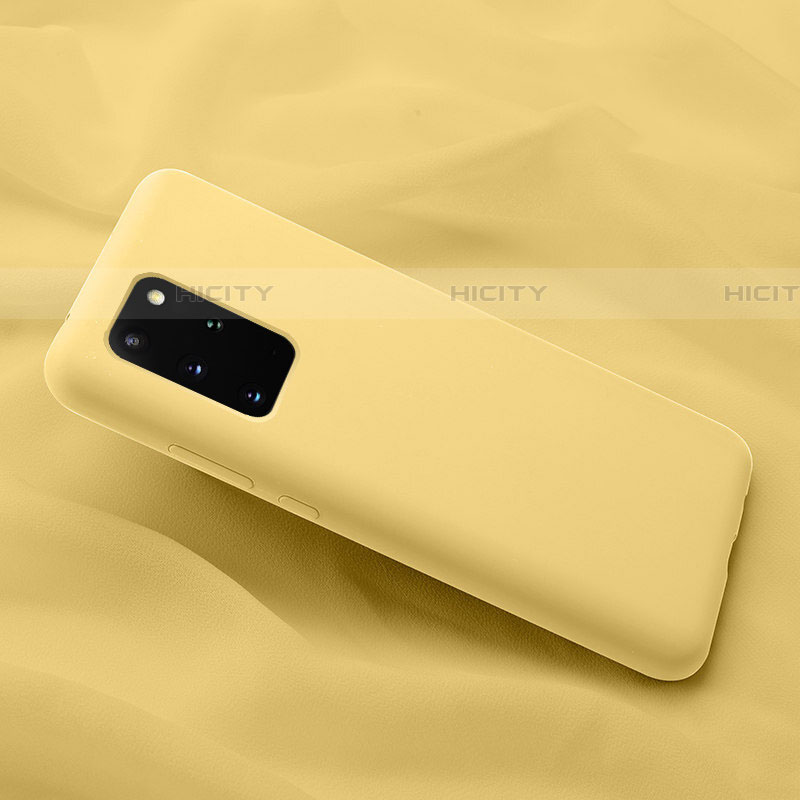Custodia Silicone Ultra Sottile Morbida 360 Gradi Cover C03 per Samsung Galaxy S20 Plus Giallo