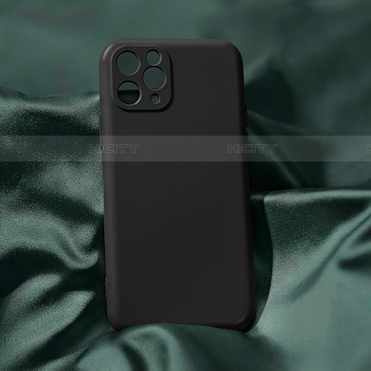 Custodia Silicone Ultra Sottile Morbida 360 Gradi Cover C04 per Apple iPhone 11 Pro Max Nero