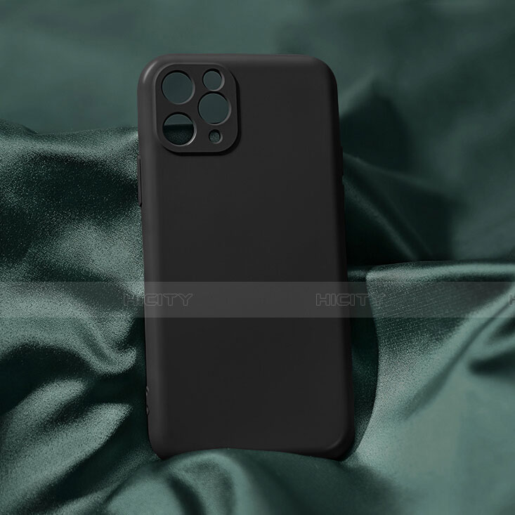 Custodia Silicone Ultra Sottile Morbida 360 Gradi Cover C04 per Apple iPhone 11 Pro Nero