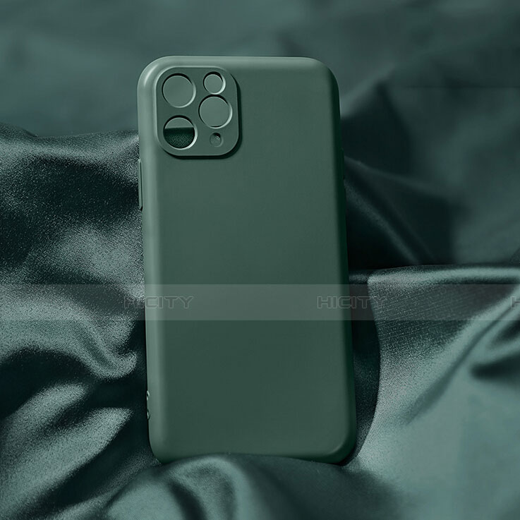 Custodia Silicone Ultra Sottile Morbida 360 Gradi Cover C04 per Apple iPhone 11 Pro Verde