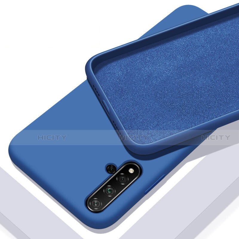 Custodia Silicone Ultra Sottile Morbida 360 Gradi Cover C04 per Huawei Nova 5 Pro Blu