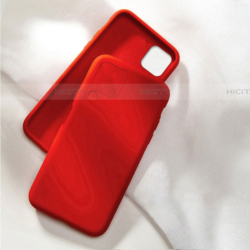 Custodia Silicone Ultra Sottile Morbida 360 Gradi Cover C04 per Huawei P40 Lite Rosso