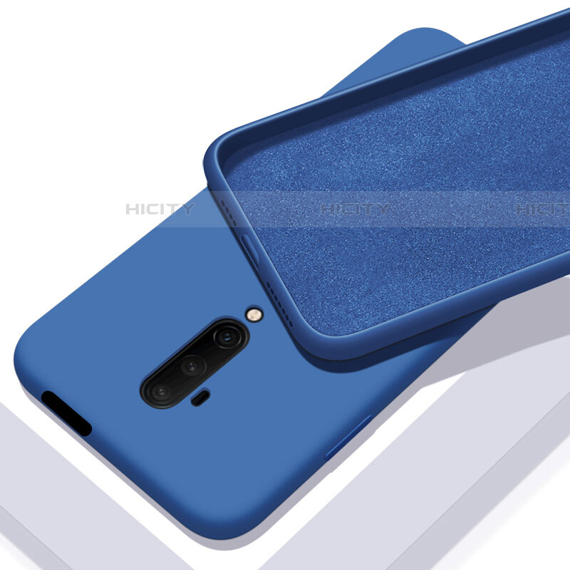 Custodia Silicone Ultra Sottile Morbida 360 Gradi Cover C04 per OnePlus 7T Pro Blu