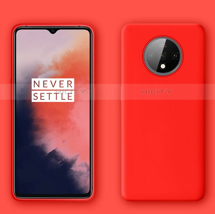 Custodia Silicone Ultra Sottile Morbida 360 Gradi Cover C04 per OnePlus 7T Rosso