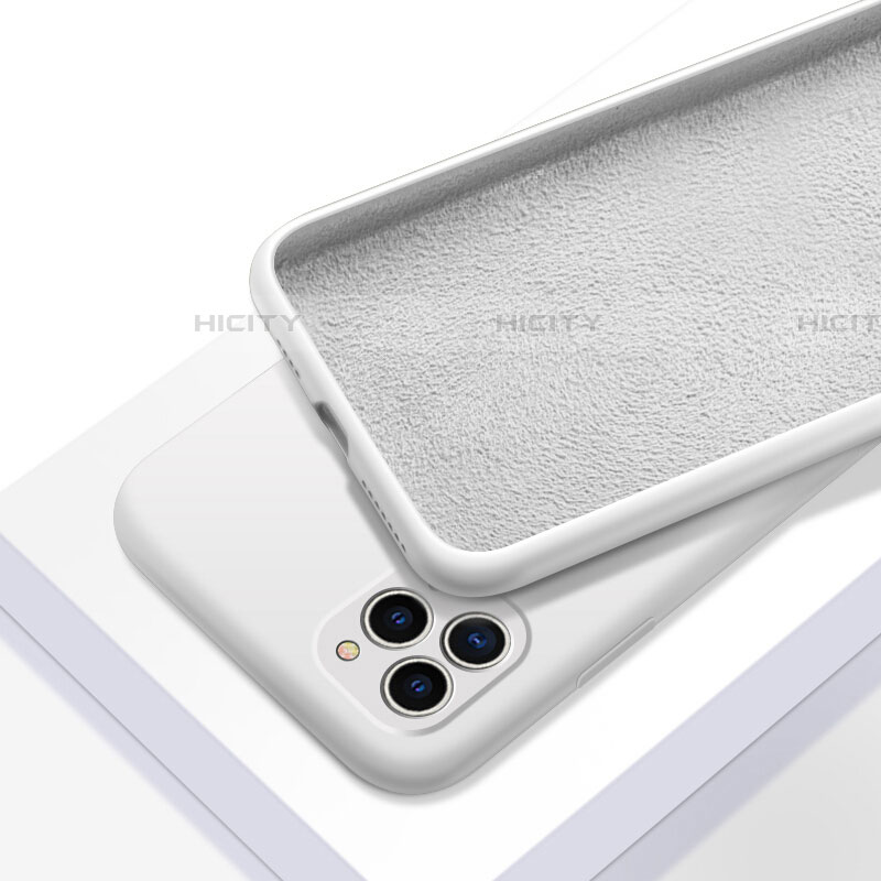 Custodia Silicone Ultra Sottile Morbida 360 Gradi Cover C05 per Apple iPhone 11 Pro Max Bianco