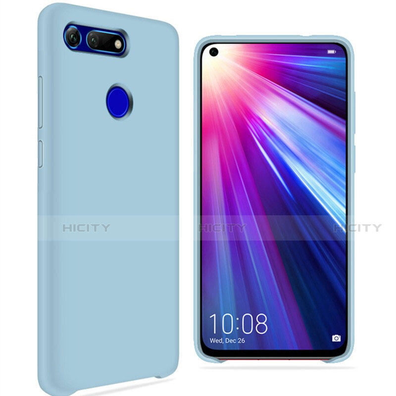 Custodia Silicone Ultra Sottile Morbida 360 Gradi Cover C05 per Huawei Honor V20 Cielo Blu