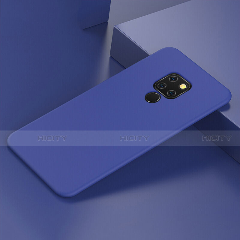 Custodia Silicone Ultra Sottile Morbida 360 Gradi Cover C05 per Huawei Mate 20 Blu