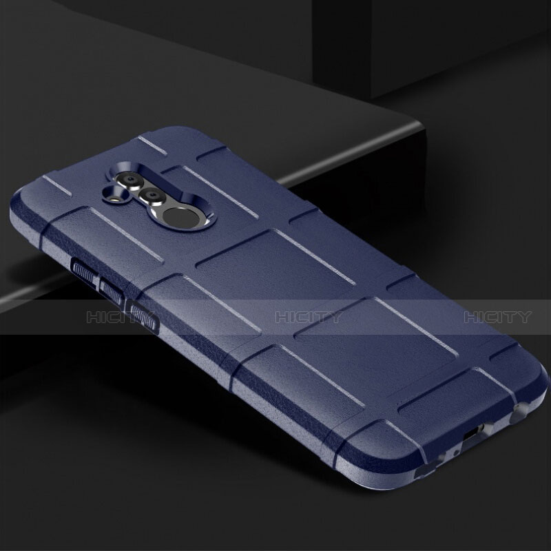 Custodia Silicone Ultra Sottile Morbida 360 Gradi Cover C05 per Huawei Mate 20 Lite Blu