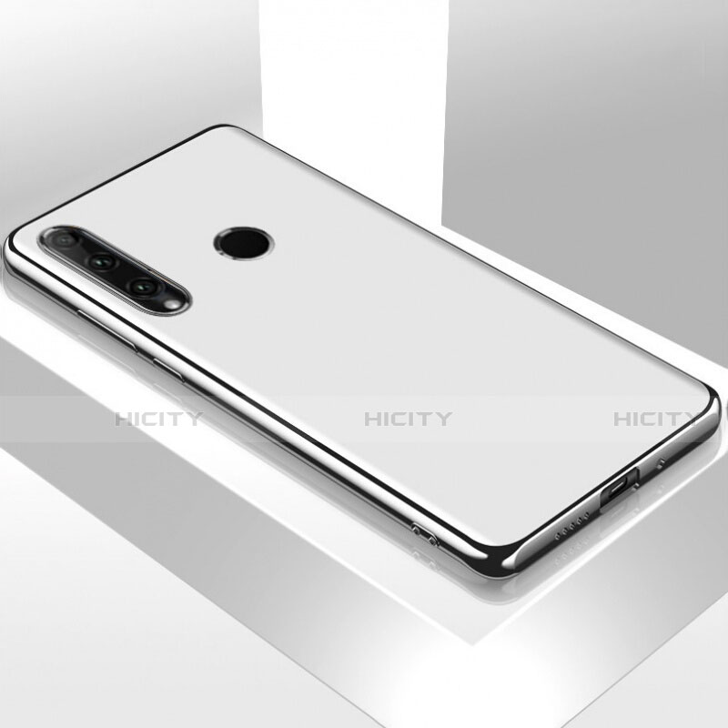 Custodia Silicone Ultra Sottile Morbida 360 Gradi Cover C05 per Huawei P Smart+ Plus (2019) Bianco