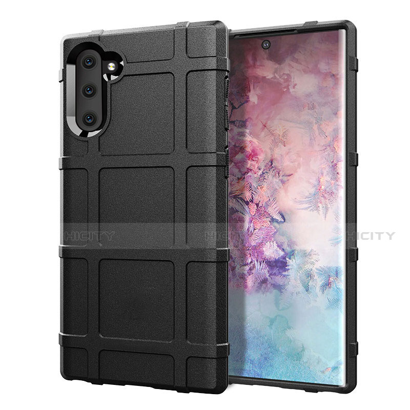 Custodia Silicone Ultra Sottile Morbida 360 Gradi Cover C05 per Samsung Galaxy Note 10 Nero