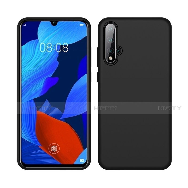 Custodia Silicone Ultra Sottile Morbida 360 Gradi Cover C06 per Huawei Nova 5 Nero